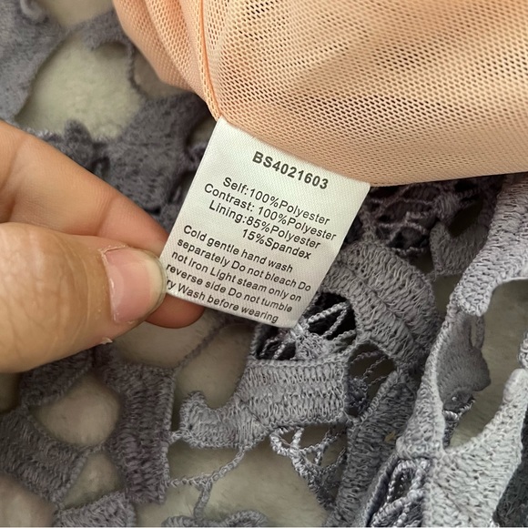 Anthropologie Elliatt Tingle Lace Overlay Midi Dress - Picture 4 of 8